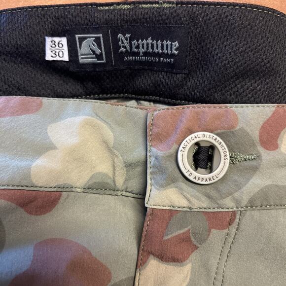 Neptune “Amphibious Tactical” camo tactical cargo pants 36x30 slim Maine - Picture 8 of 11